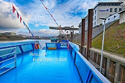 Prinzenfahrt Duisport 2025-02-28 01  Prinzenfahrt auf der Karl Jarres - Die Prinzenfahrt auf dem duisport-Schiff ist ein Höhepunkt in jeder Session! Pünktlich um 11:11 Uhr hieß es „Leinen los". Zusammen mit duisport-Vorstand Markus Bangen und Giordana Sperling-Doppstadt sowie Vertretern des HDK. Auch Vertreter aus Duisburgs Karnevalsgesellschaften waren an Bord und es ging volle Kraft voraus über den Rhein. : DVPJ, Holger II, Kinderprinz Phil II., Prinzessin, Mia I., Prinzessin Mia I., HDK, Duisburg, Karneval, Helau, Tollität, Event, Session 2024, Session 2025, Hauptausschuss, Gemeinschaft, Hauptausschuss Karneval Duisburg, Duisburg ist echt