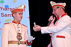 Kuerung Steinhof 2026-01-04 037  Unsere Kürung - Premiere - Im so genannten „Gürzenich“ von Duisburg, dem Steinhof in Huckingen fand am Sonntag, 4. Januar 2026, zum ersten Mal die Kürung einer Kinderprinzencrew statt. Wir sind nun als Prinz Juls I., Prinzessin Aileen I. mit Hofmarschall Sami und Pagin Paula der Stadt Duisburg 2026 inthronisiert. : DVPJ, Holger II, Kinderprinz Phil II., Prinzessin, Mia I., Prinzessin Mia I., HDK, Duisburg, Karneval, Helau, Tollität, Event, Session 2024, Session 2025, Hauptausschuss, Gemeinschaft, Hauptausschuss Karneval Duisburg, Duisburg ist echt